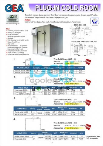 COLD ROOM - Bali Coolers: GEA, GETRA, RSA, SANDEN INTERCOOLER ...